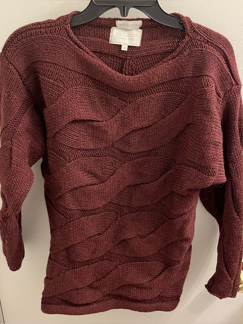 Peregrine 100% Wool Sweater Size Small